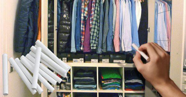 Lấy phấn cho vào tủ quần áo: Nhìn thì hoảng hốt nhưng điều diệu kỳ xảy ra ngay sau đó-1
