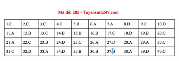 Đáp án đề thi tốt nghiệp THPT Quốc gia 2020 môn Vật lý (24 mã đề)-3