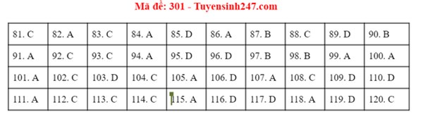 Đáp án đề thi tốt nghiệp THPT 2020 môn GDCD (24 mã đề)-1