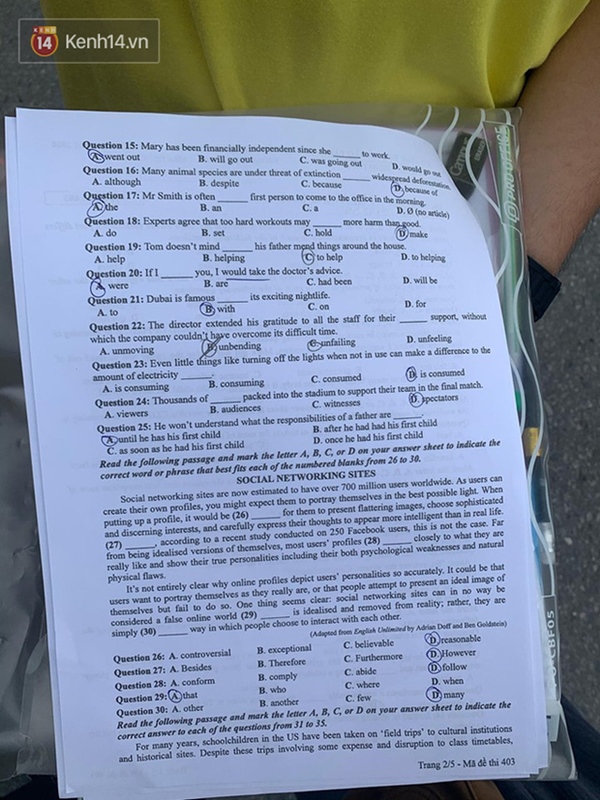 Đề thi tiếng Anh tốt nghiệp THPT Quốc gia 2020: Vừa sức, không khó-2