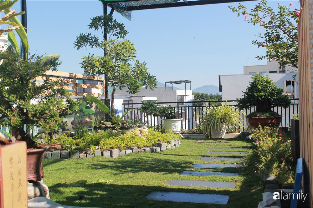 Sân thượng bê tông 40m² biến hình thành khu vườn xanh mát chỉ với 23 triệu đồng ở Đà Nẵng-7