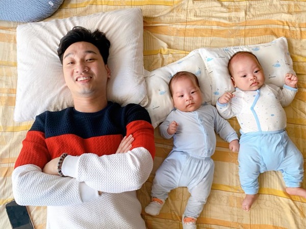 Cặp song sinh nhà MC Thành Trung 8 tháng bụ bẫm như 2 tuổi, mẹ bỉm sữa thi nhau vào xin bí quyết nuôi dưỡng-10
