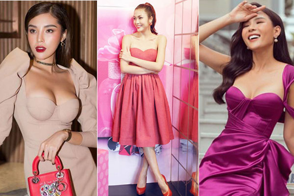 Trong khi Thúy Hạnh mắc lỗi nội y lộ liễu thì HH Hà Kiều Anh lại cao tay hơn hẳn khi cùng diện đầm xuyên thấu gợi cảm-15