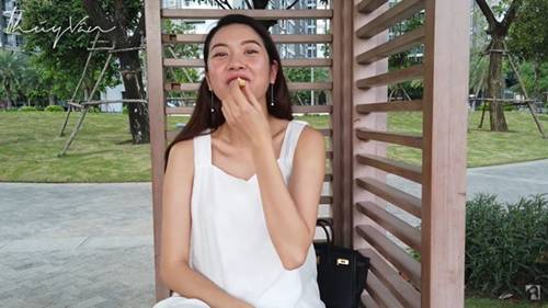 Thúy Vân mới cưới ít ngày, nay trong clip bụng đã lớn tướng, mũi nở, mặt vỡ nét-5