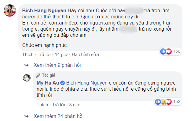 Hot mom Hằng Túi đứng top 1 bình luận dưới bài đăng tố chồng ngoại tình của nữ giảng viên Âu Hà My: Trả nợ xong rồi em sẽ gặp người bù đắp cho em-2