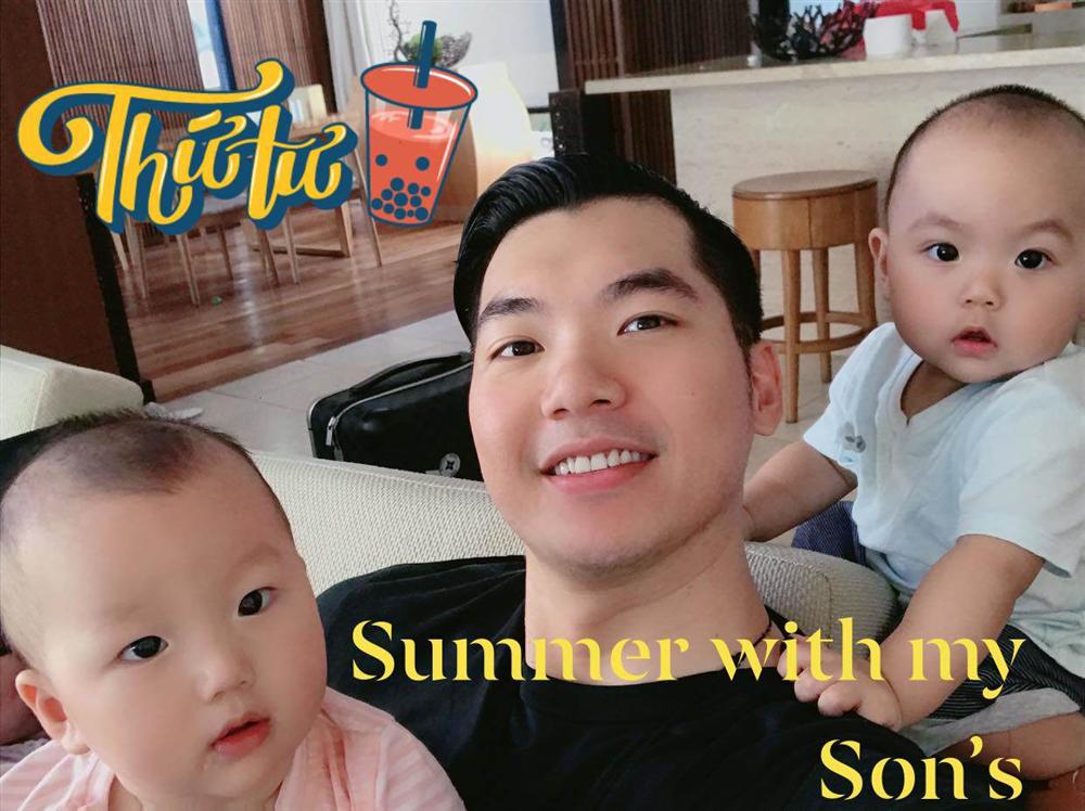 Cặp song sinh siêu đẹp nhờ gen của mẫu nam 9X Trương Nam Thành và nữ đại gia U50-7