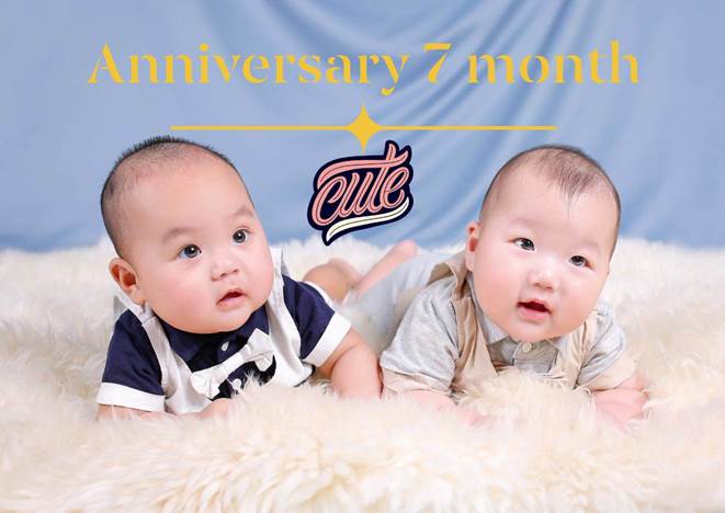 Cặp song sinh siêu đẹp nhờ gen của mẫu nam 9X Trương Nam Thành và nữ đại gia U50-8