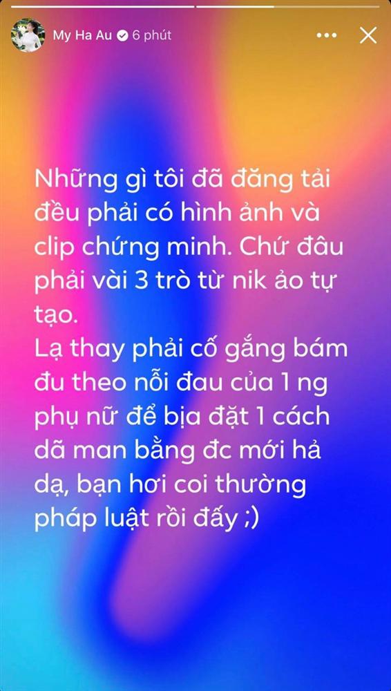 Sau một ngày dằn mặt” nhiều người, Âu Hà My có động thái cực lạ khiến tất cả hoang mang-3