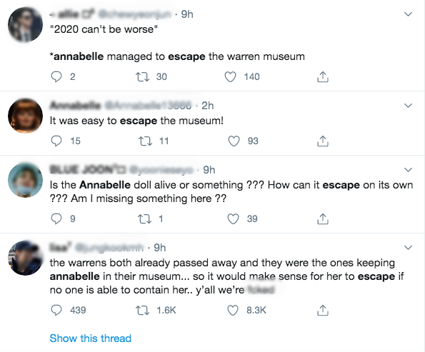 Thực hư thông tin búp bê Annabelle đột ngột biến mất khỏi bảo tàng khiến dân mạng lo sốt vó, sợ bị tìm đến gây xôn xao MXH vài giờ qua-2