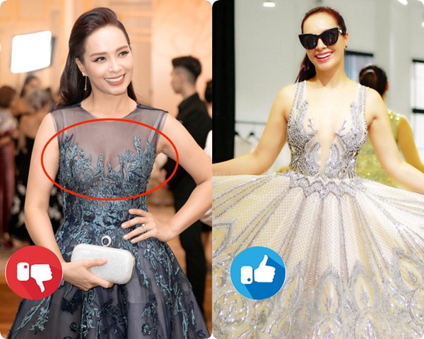 Trong khi Thúy Hạnh mắc lỗi nội y lộ liễu thì HH Hà Kiều Anh lại cao tay hơn hẳn khi cùng diện đầm xuyên thấu gợi cảm-3