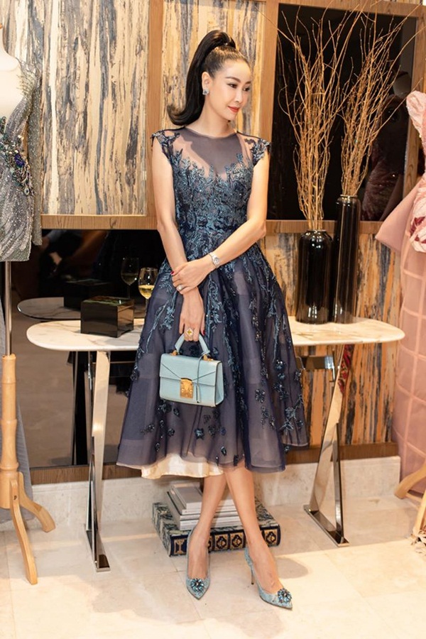 Trong khi Thúy Hạnh mắc lỗi nội y lộ liễu thì HH Hà Kiều Anh lại cao tay hơn hẳn khi cùng diện đầm xuyên thấu gợi cảm-5