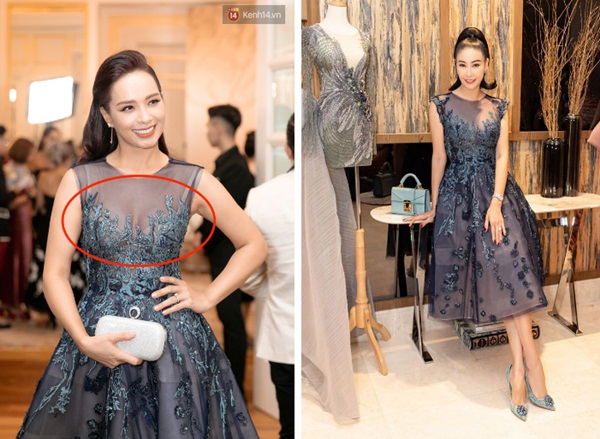 Trong khi Thúy Hạnh mắc lỗi nội y lộ liễu thì HH Hà Kiều Anh lại cao tay hơn hẳn khi cùng diện đầm xuyên thấu gợi cảm-6