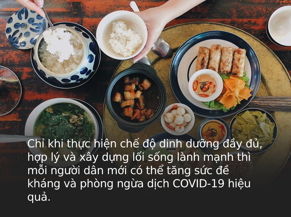 Bộ Y tế khuyến cáo: Chế độ ăn hàng ngày cần áp dụng nguyên tắc 4-5-1 sau đây để tăng sức đề kháng, ngăn ngừa COVID-19 hiệu quả-1