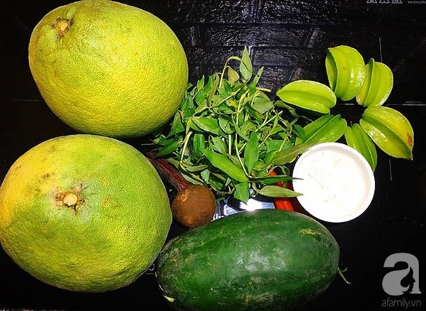 Dùng cùi bưởi và đu đủ làm nem chua chay 100% vừa an toàn vừa ngon không kém gì nem thịt-1