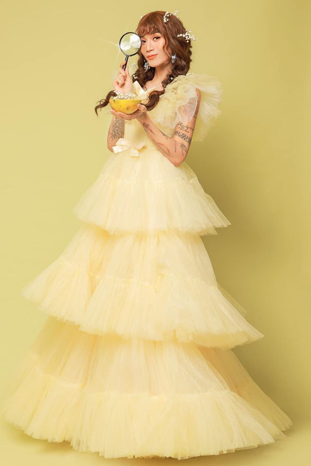 BB Trần hoá cô dâu lộng lẫy: Thần thái ấn tượng, kéo đến ảnh khoe dáng nuột còn bất ngờ hơn-7