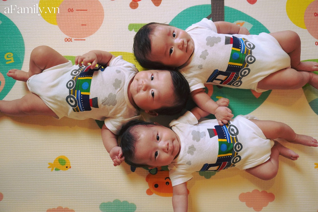 Tan chảy với những khoảnh khắc đáng yêu của 3 nhóc sinh ba cùng trứng giống nhau như in, xứng danh Daehan, Minguk, Manse phiên bản Việt-2