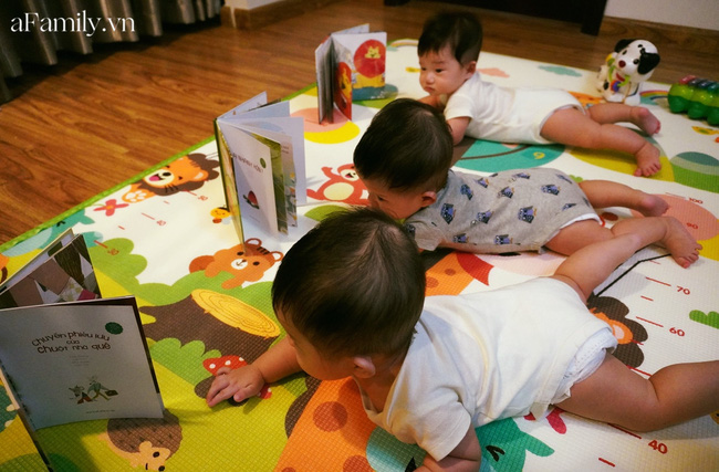 Tan chảy với những khoảnh khắc đáng yêu của 3 nhóc sinh ba cùng trứng giống nhau như in, xứng danh Daehan, Minguk, Manse phiên bản Việt-6