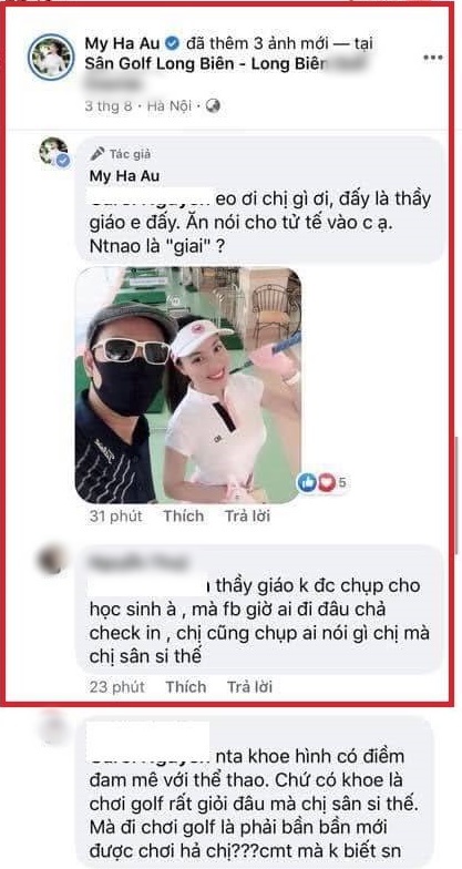 Dính nghi án liên quan đến người đàn ông cùng đánh golf chung, phải chăng Âu Hà My đã từng lên tiếng về thân phận của nhân vật này?-9