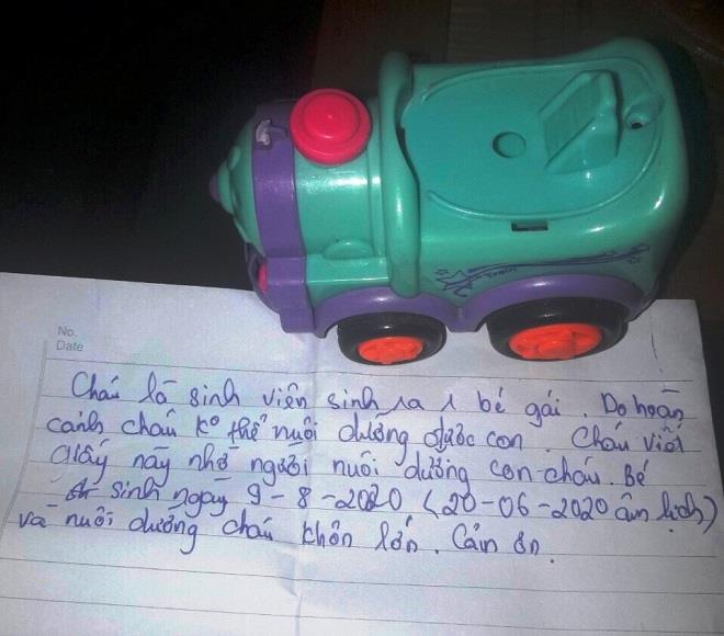 Sinh viên bỏ rơi con gái mới sinh cùng bức thư tay nhờ nuôi dưỡng-2