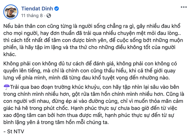 Hết bị Trấn Thành đến Hari Won réo tên trên truyền hình, vợ chồng Tiến Đạt đăng status: Đừng ép ai vào đường cùng-2