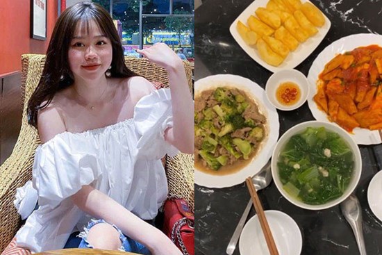 Tiểu thư nhà giàu yêu Quang Hải tự nấu cơm canh tươm tất: 