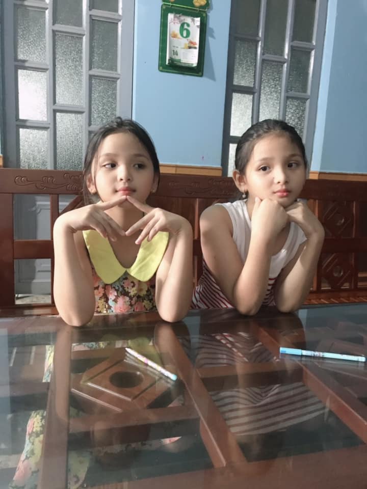 Cặp sinh đôi 9 tuổi gây sốt vì gương mặt quá giống Hương Giang-1