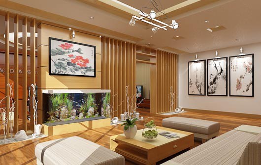 Bài trí phòng khách đúng phong thủy để tiền vào nhà chật két-1