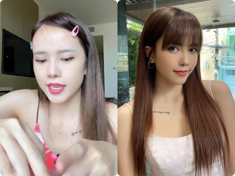 Hết Hari Won lại đến Thiều Bảo Trâm lộ trán sân bay, chẳng trách nhiều người không dám hất mái lên dù nóng-2