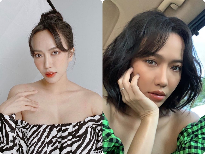 Hết Hari Won lại đến Thiều Bảo Trâm lộ trán sân bay, chẳng trách nhiều người không dám hất mái lên dù nóng-5