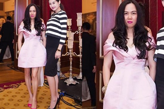 Phượng Chanel 'cưa sừng' với đầm hồng công chúa mà đáng ra tuổi con cô mặc mới hợp