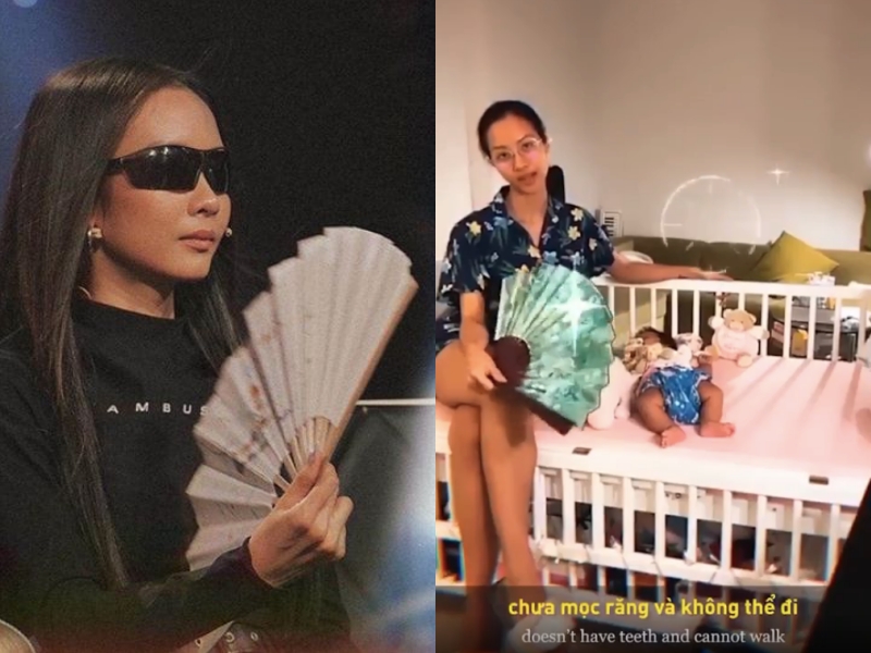 Suboi quả là bà mẹ yêu thiên nhiên và chịu khó nhất hệ mặt trời khi dùng tã vải cho con gái của mình-1