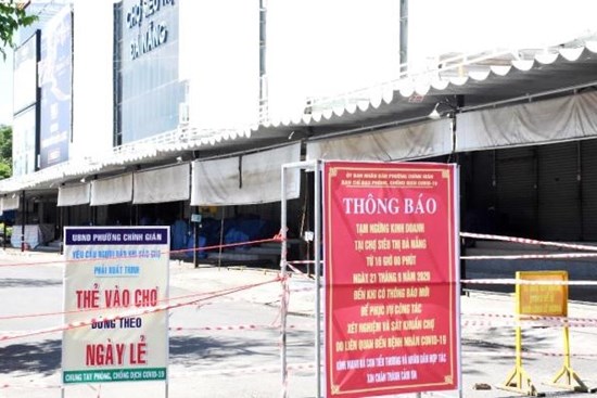 Tiểu thương tiếp xúc gần với bệnh nhân 1013, Đà Nẵng dừng hoạt động thêm 1 chợ