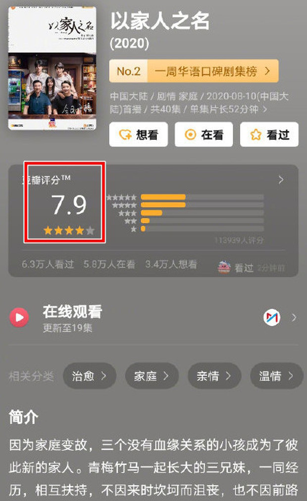 Lấy Danh Nghĩa Người Nhà từ phim gia đình thành hội chợ yêu đương khiến điểm bình chọn sụt hạng thảm hại-3