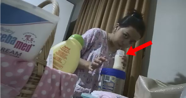 Cộng đồng mạng phẫn nộ với đoạn clip ngắn ghi lại hành động ác độc của nữ giúp việc khi pha sữa cho con của chủ nhà-1