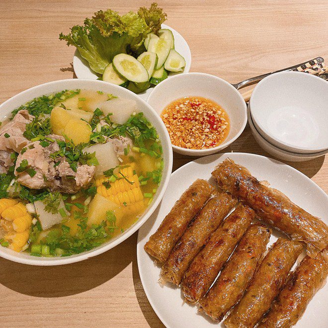 Chưa chồng mà Bích Phương làm cơm ngon chuẩn vợ đảm, bảo sao bao anh lao vào xin rửa bát-5