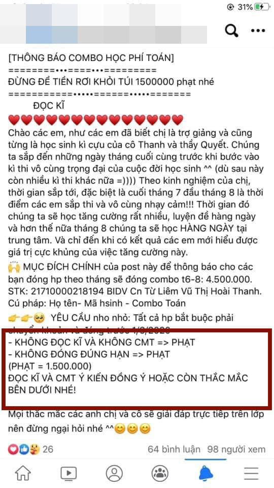 Cô giáo dạy Văn hot nhất nhì Hà Nội bị tố rủa phụ huynh, phạt học sinh 250 ngàn đồng vì tội làm rơi tóc ra lớp học?-5