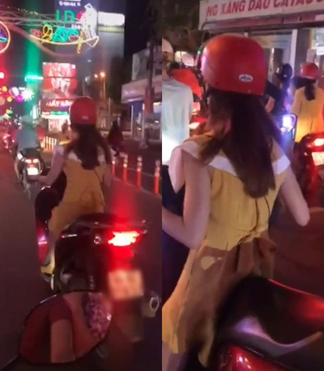 Chiều cao khiêm tốn nhưng đam mê đi xe SH, cô gái xử lý cực kỳ bất ngờ khi dừng đèn đỏ khiến ai cũng bật cười-1