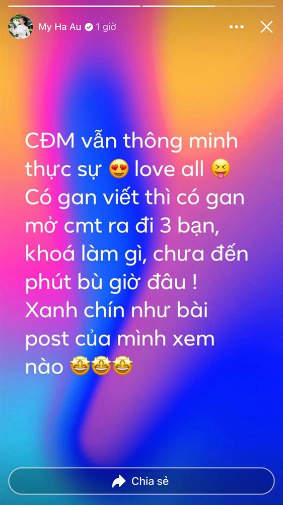 Âu Hà My bỗng xoá và khoá bình luận trên Facebook, nhìn news feed như chưa từng có drama tố chồng bội bạc-3