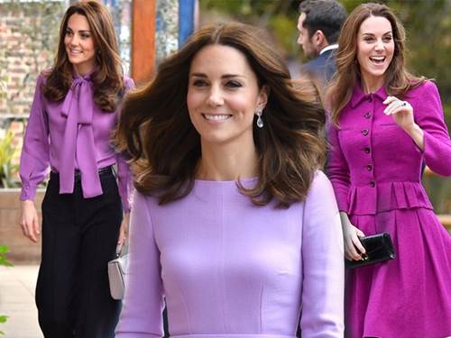 Mặc trang phục màu tím dễ quê và sến: Công nương Kate đã chứng minh điều ngược lại-1
