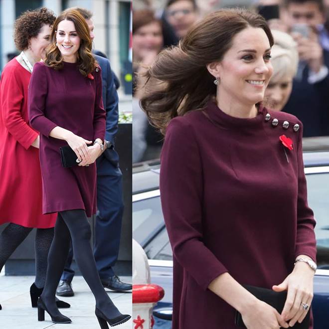 Mặc trang phục màu tím dễ quê và sến: Công nương Kate đã chứng minh điều ngược lại-9