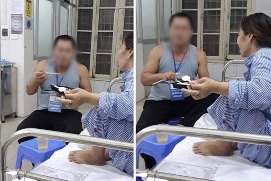 Đang chăm vợ ở bệnh viện, biết có người cần máu anh chồng vội để vợ một mình để làm điều này khiến nhiều người bất ngờ