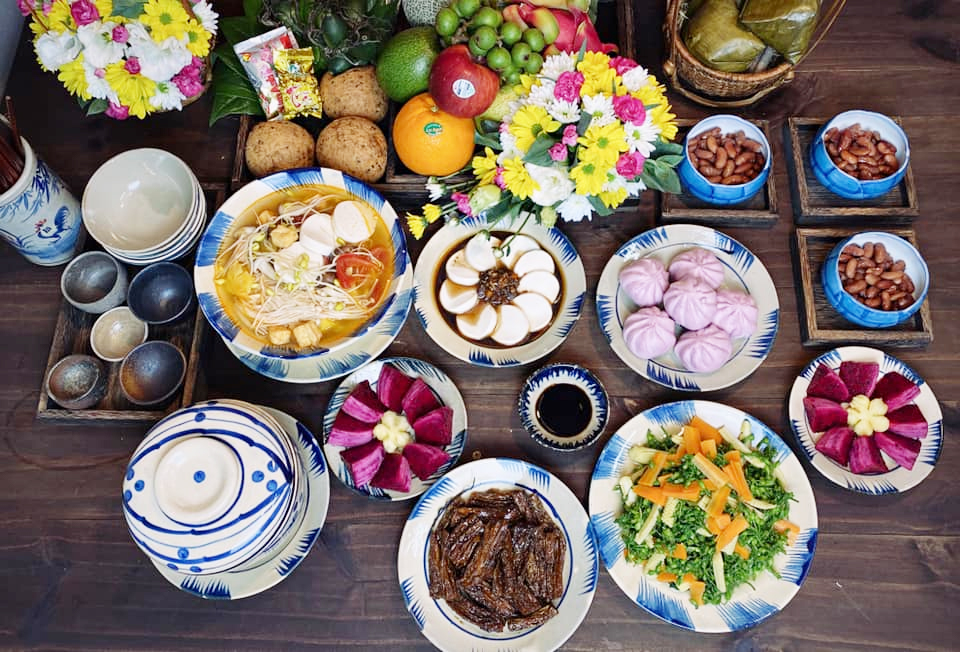 Những mâm cỗ cúng Rằm tháng 7 vừa đẹp vừa chất, chị em nội trợ khỏi phải vắt óc nghĩ món ăn-9