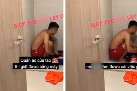 Ông chồng vừa giặt quần áo vừa chửi vợ như hát hay, gây cười nhất là màn ấm ức như trẻ con: 