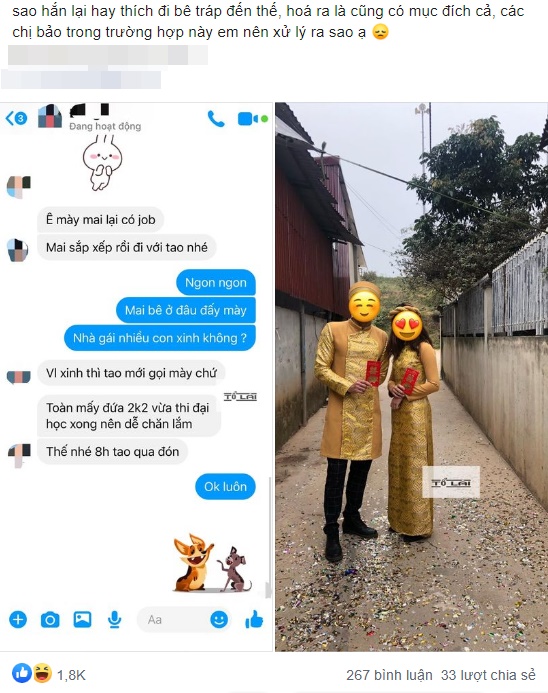 Người yêu suốt ngày tìm cơ hội để đi bê tráp, cứ ngỡ bình thường ai dè che giấu cả một sự thật khó chấp nhận đằng sau-1