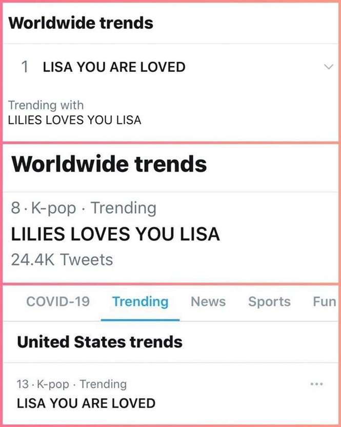 Lisa bị tấn công trên trang cá nhân, fan liền đẩy hashtag gửi gắm tình yêu lên #1 Trending-3