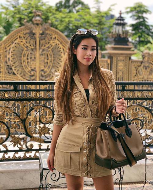 Tài tình như Tiên Nguyễn: Diện cả cây đồ be sang chảnh, lại ăn ý đỉnh cao với bối cảnh-1