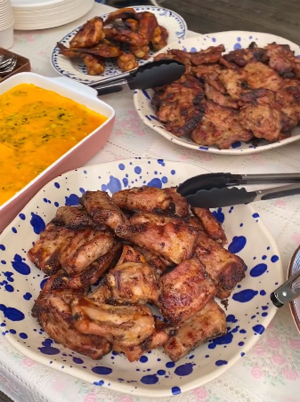 Ngày lễ Tăng Thanh Hà làm cơm tấm sườn nướng, chồng thiếu gia xuýt xoa khen ngon-3