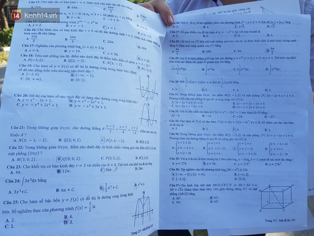 Đề thi tốt nghiệp THPT Quốc gia môn Toán đợt 2: Vừa sức, không khó-2