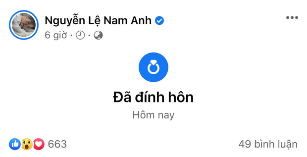 Nam Anh công khai đổi trạng thái Đã đính hôn”, còn khẳng định tự ngỏ lời cầu hôn bạn trai-1