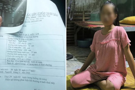 Bé gái 12 tuổi mang bầu 7 tháng tố cha dượng nhiều lần cưỡng hiếp